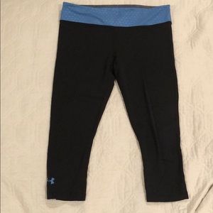 Under Armour cropped black leggings